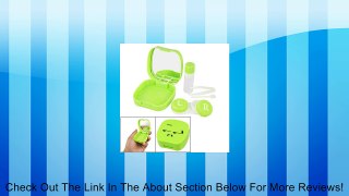 Rosallini Emoticon Print Green Plastic Contact Lens Case w Bottle Review