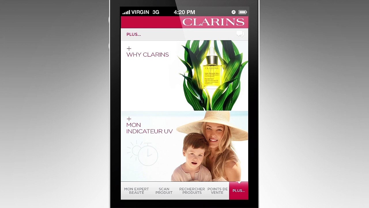 Clarins - produits de beauté, "Mon fil rouge beauté" - mai 2012