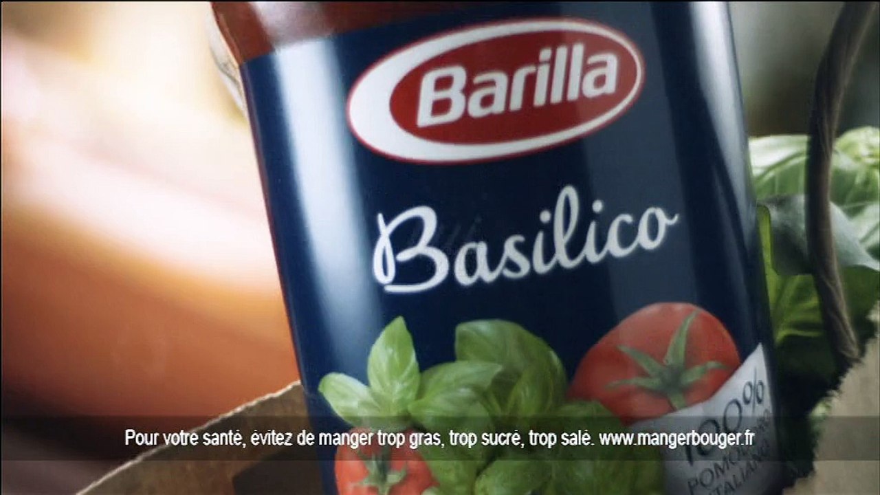 Barilla - pâtes et sauces, "Une histoire d'amour à l'italienne" - octobre 2012 - penne rigate, sauce basilico