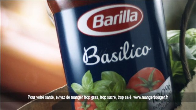 Barilla - pâtes et sauces, Une histoire d'amour à l'italienne - octobre 2012 - penne rigate, sauce basilico