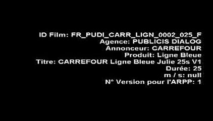 Carrefour - supermarchés, hypermarchés - septembre 2010 - "La ligne bleue", "Du positif chaque jour", Julie