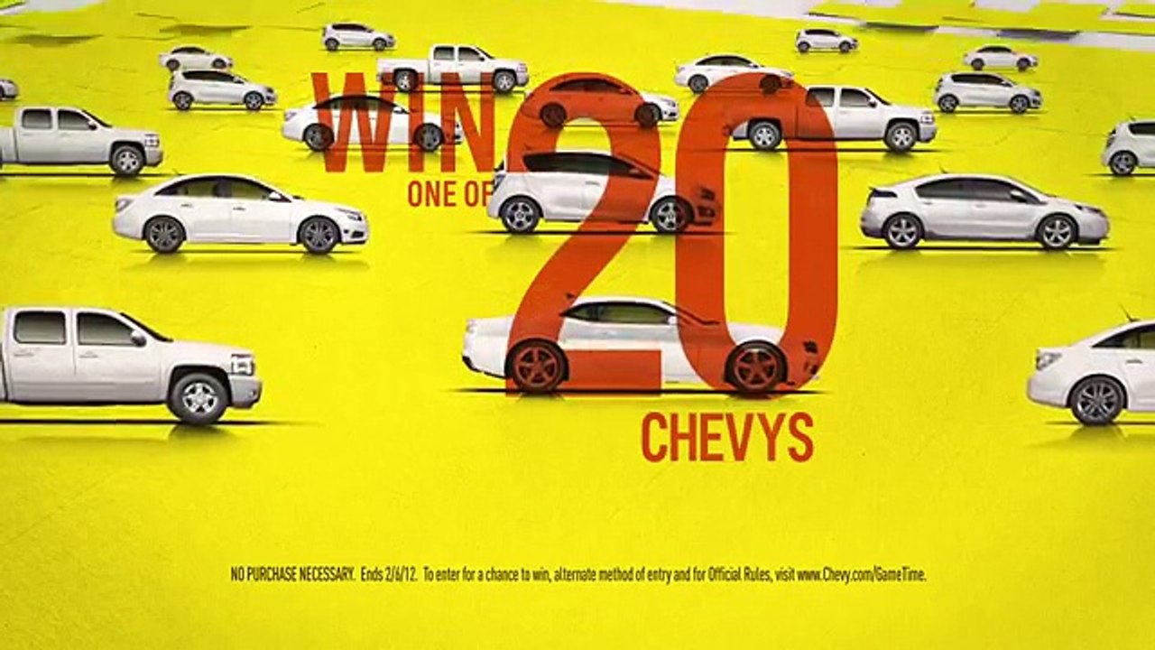 Chevrolet (General Motors) - voiture, "Chevy Game Time App" - janvier 2012