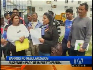 Download Video: Suspenden el pago del impuesto predial en los barrios no regularizados de Quito