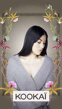 Blue pour Kookaï - vêtements et accessoires, Collection automne hiver, avec Mylène Jampanoï - septembre 2013