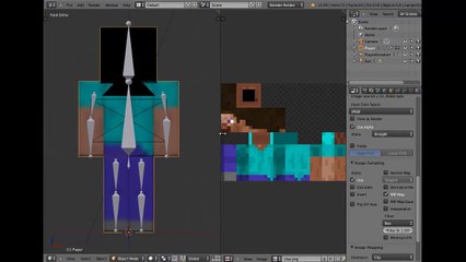 Blender Minecraft Skin Animation ++Tutorial++