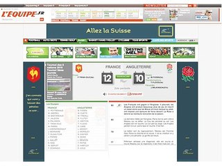 Eurostar - compagnie ferroviaire - mars 2010 - "Allez la Suisse"