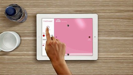 Evian (Danone) - eau minérale, "Melotweet, application Twitter pour tablettes, www.melotweet.com" - octobre 2012