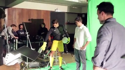 Gillette (Procter & Gamble) - produits de rasage, "Trading Planes, avec Lionel Messi et Roger Federer" - février 2014 - making of