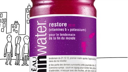 Glacéau VitaminWater - eau vitaminée VitaminWater Restore 22.12, "Le lendemain de la fin du monde" - décembre 2012
