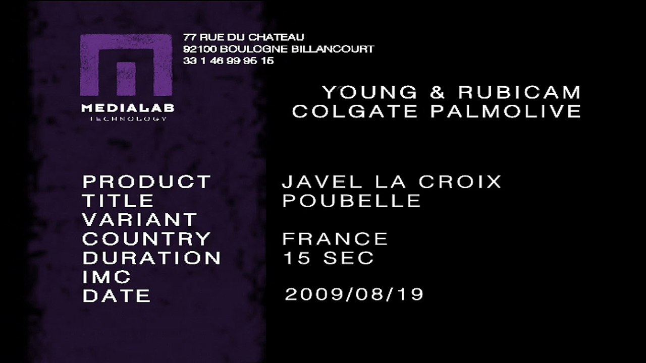 La Croix - détergent - septembre 2009 - "Rien ne remplace La Croix", Poubelle