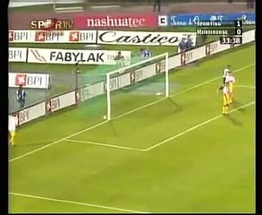 Primeiro gol de Cristiano Ronaldo como profissional