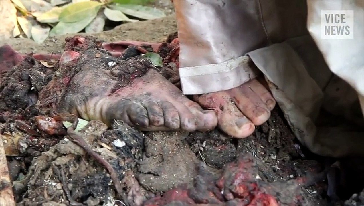 Graphic video footage after the attack on Army's School