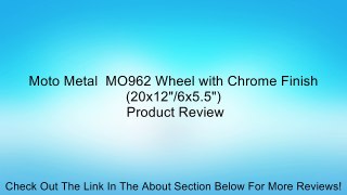 Moto Metal  MO962 Wheel with Chrome Finish (20x12