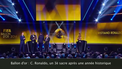C. Ronaldo remporte le Ballon d'Or pour la troisième fois !