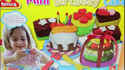 Easy Mini Birthday Cake Plasticine Set.