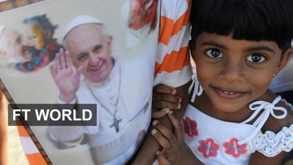 Pope Francis arrives in Sri Lanka