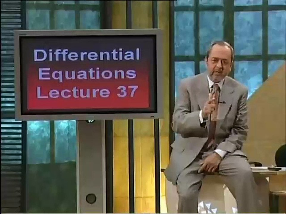 Lec37 - System of Linear First Order Equation