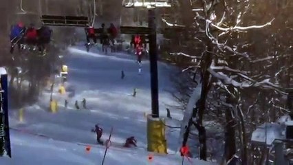 Un enfant tombe du télésiège au Liberty Mountain Resort
