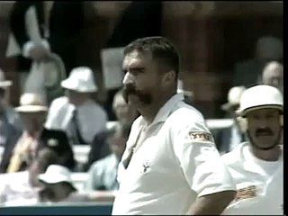 Merv Hughes vs Michael Atherton, aggression meets aggression