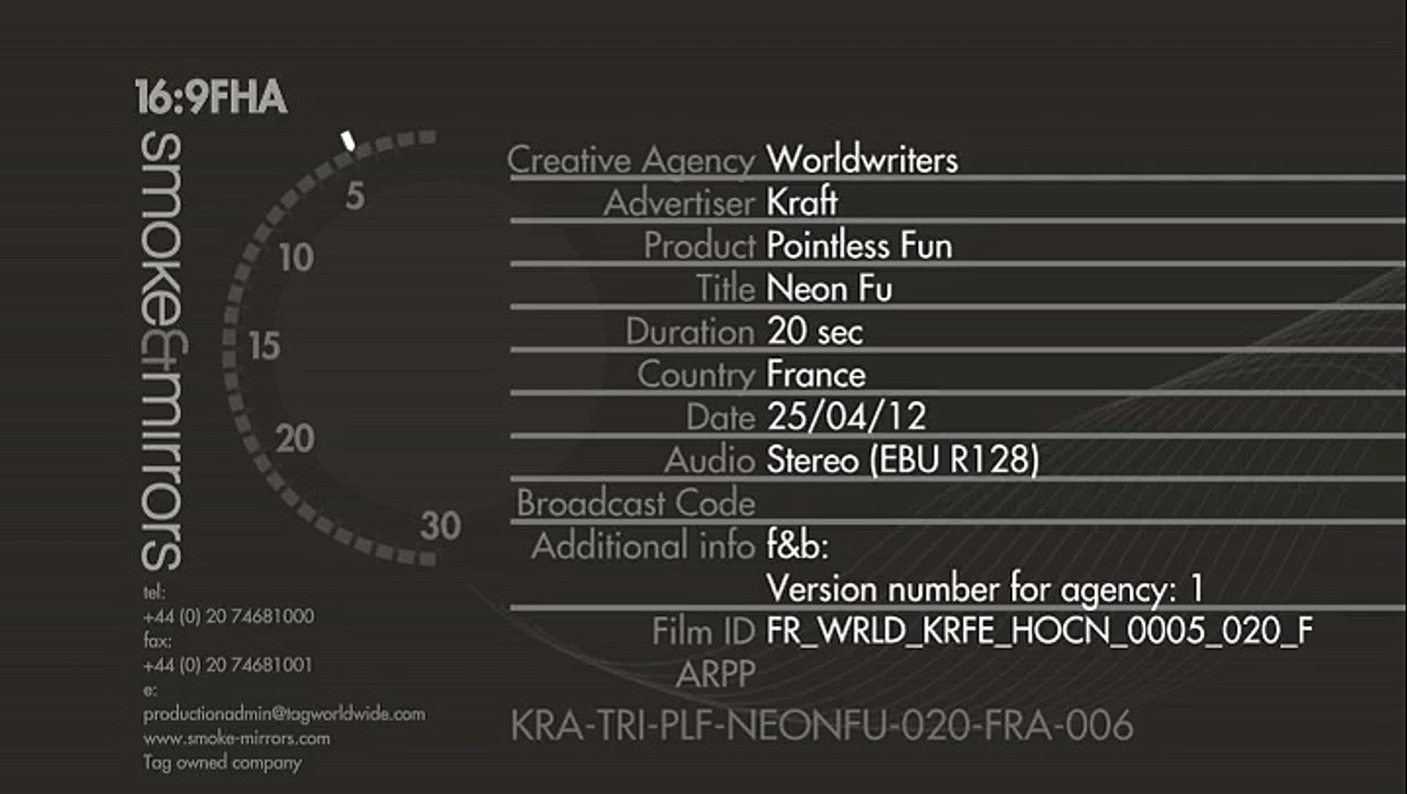 Hollywood (Cadbury) - chewing gum Neon Fu - mai 2012