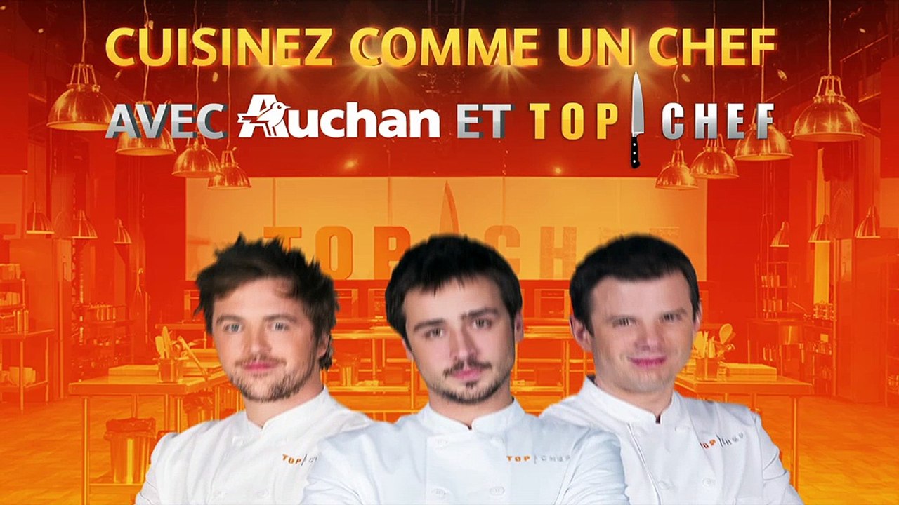 Havas Cross Media, M6 Créations pour Auchan France - supermarché, hypermarché, "Auchan Top Chef" - février 2013 - teaser jean-philippe