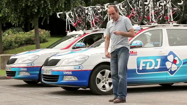 Française des Jeux (FDJ) - jeux de hasard, sponsor de l'équipe cycliste du Tour de France FDJ-BigMat - juillet 2012