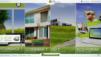 Eco-Emballages - module interactif grand public "Tout sur le tri" - 2008