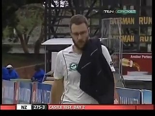 Njubulo NCUBE, ball by ball over, gets his 1st Test Wicket vs New Zealand