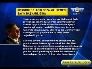 İşte Aziz Yıldırım’ın yazılı savunması
