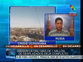 Ucrania: más de un millón de desplazados ha dejado el conflicto