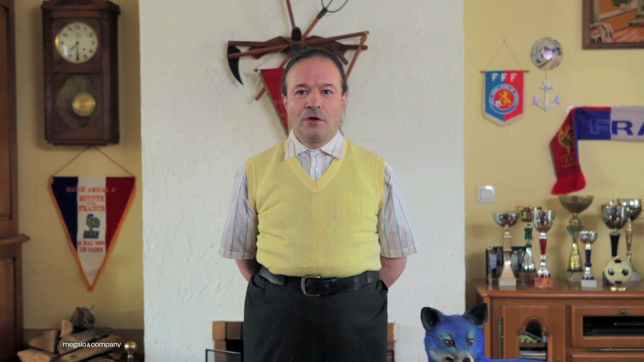 Fédération Française de Football (FFF) - institution sportive, "Tous fans des bleus" - mars 2013 - renard