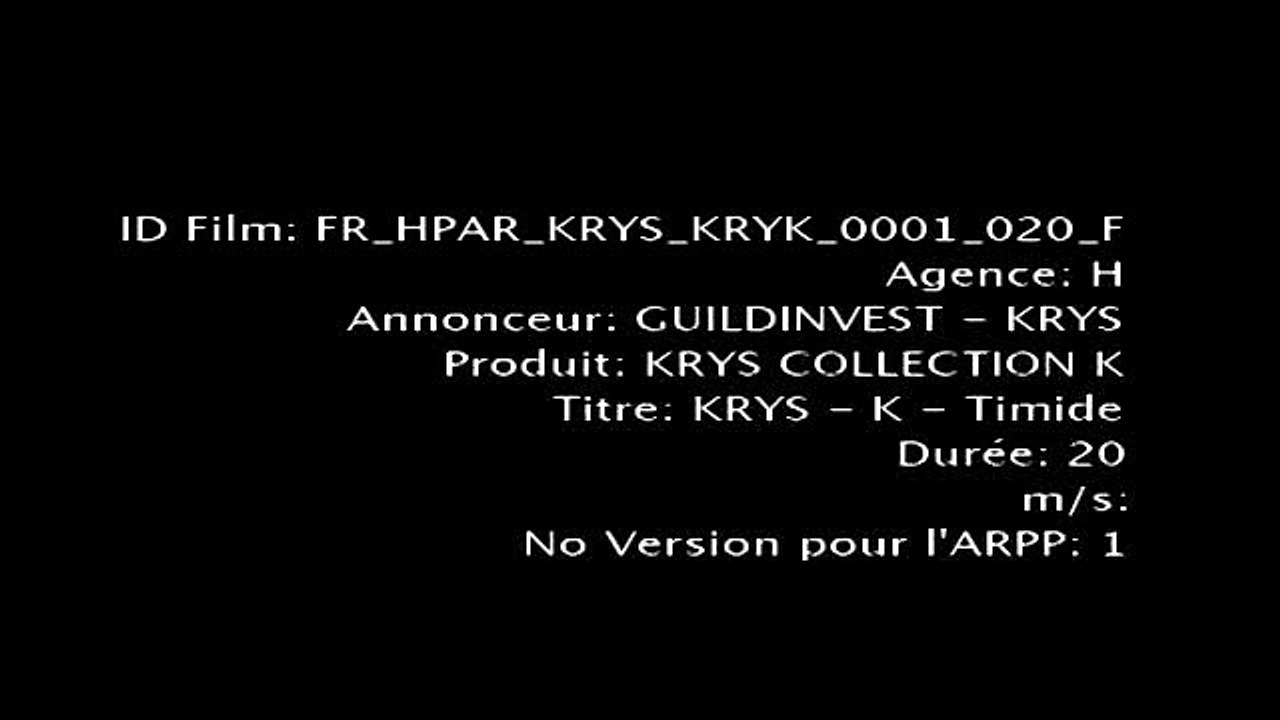 Krys - lunettes - novembre 2010 - "Vous allez vous aimer", timide, handicapé