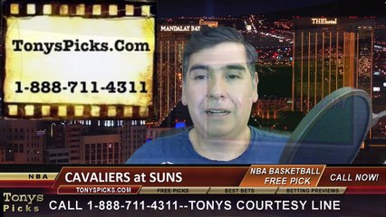 Phoenix Suns vs. Cleveland Cavaliers Free Pick Prediction NBA Pro Basketball Odds Preview 1-13-2015