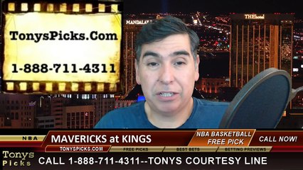 Sacramento Kings vs. Dallas Mavericks Free Pick Prediction NBA Pro Basketball Odds Preview 1-13-2015