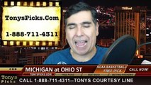 Ohio St Buckeyes vs. Michigan Wolverines Free Pick Prediction NCAA College Basketball Odds Preview 1-13-2015