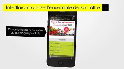 Interflora - livraison de fleurs, "Application m-commerce Interflora" - janvier 2013