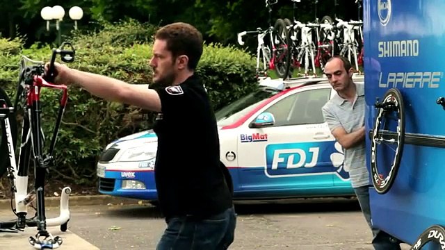 Française des Jeux (FDJ) - jeux de hasard, sponsor de l'équipe cycliste du Tour de France FDJ-BigMat - juillet 2012