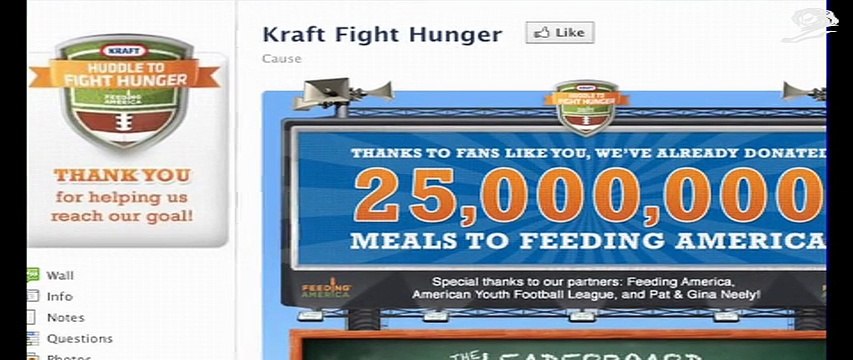 Kraft - produits alimentaires, Ted Williams Fight Hunger - juin 2012
