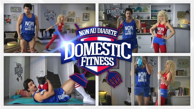 Fullsix Advertising pour Axa Prévention - assurance, Non au diabète, Domestic Fitness - novembre 2013 - jumping salade