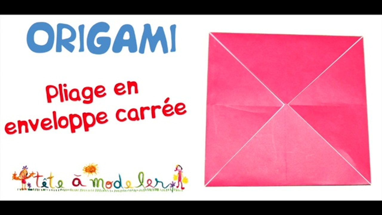 Base pliage origami en enveloppe carrée - Vidéo Dailymotion