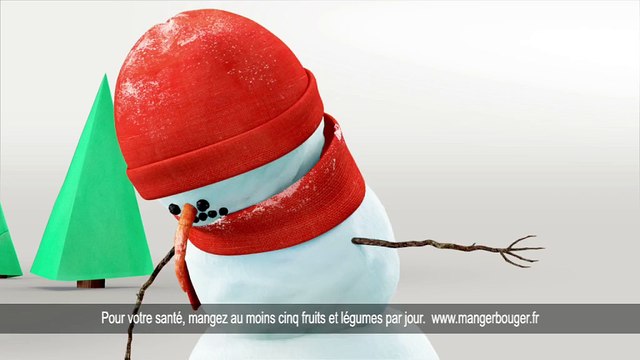 Herta - saucisses d'apéritif Knacki Ball - décembre 2009 - Un pot, des potes , bonhomme de neige