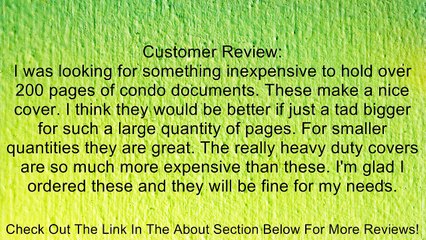 ACCO Pressboard Binder Report Cover, Prong Clip, Legal Size, 2-Inch Capacity, Red - 5 Each Per Pack Review