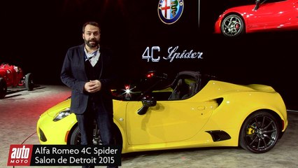 Alfa Romeo 4C - Salon de Détroit 2015