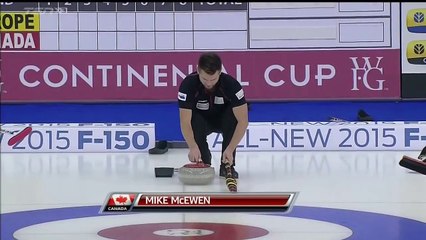 Joli lancé de Curling de Mike McEwen