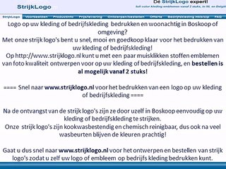 Logo kleding bedrijfskleding bedrukken Boskoop