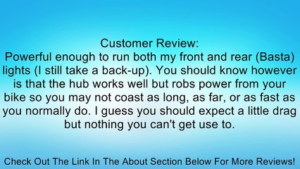 Shimano DH-S501 Alfine Dynamo Disc Hub Review