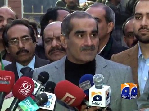 Khawaja Saad Rafique Media Talk-Geo Reports-13 Jan 2015