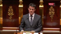 Discours de Manuel Valls à l’Assemblée en hommage aux victimes des attentats