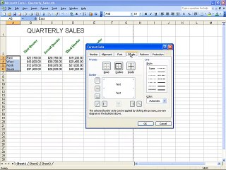 Ms Excel 2003 Training- Borders (Part 29)