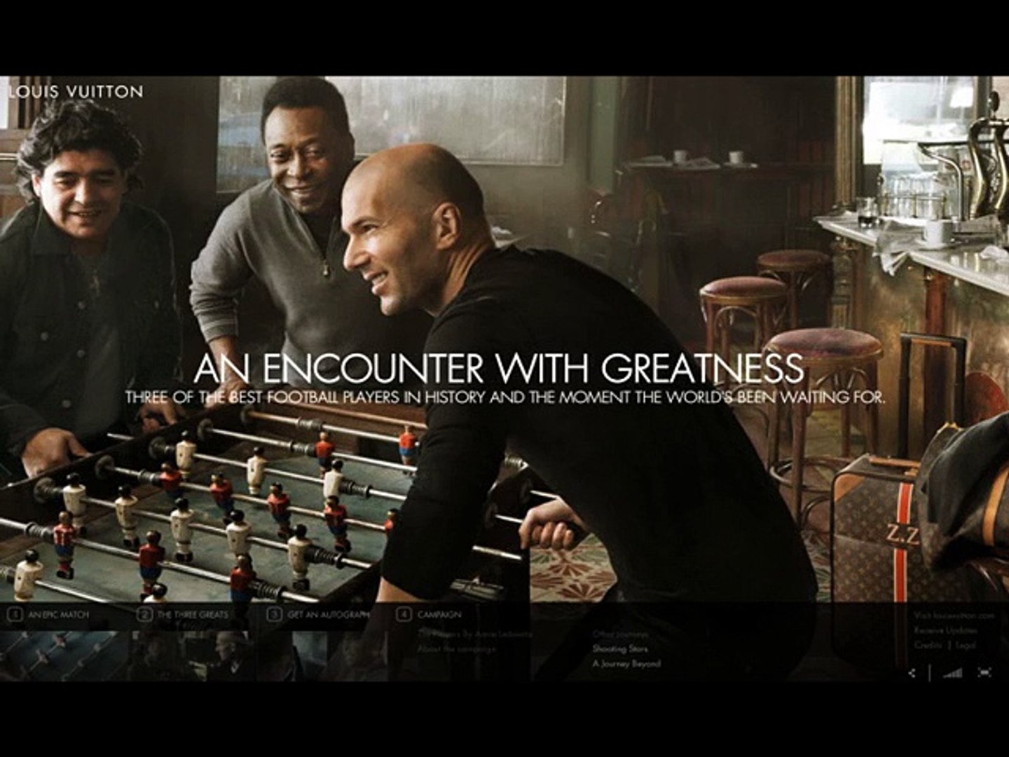 louis vuitton pele maradona zidane ad